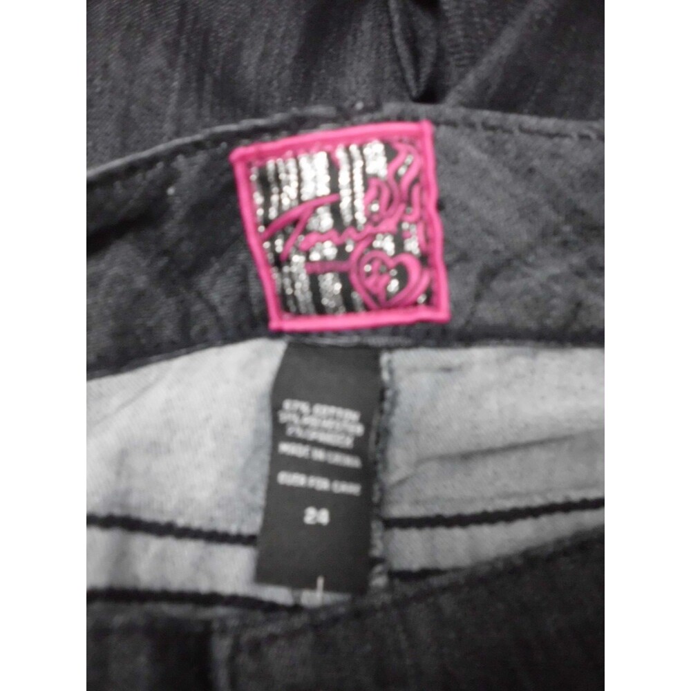 Torrid Flare Indigo Stretch Button Jeans Women's Plus Size 24 Dark Blue New - Picture 4 of 5